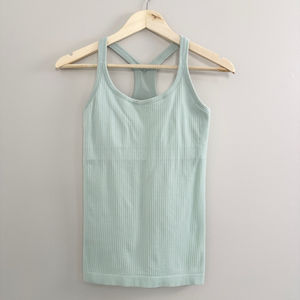 Lululemon Ebb To Street Tank II Sage Green Womens Size 6 Yoga Gym Run